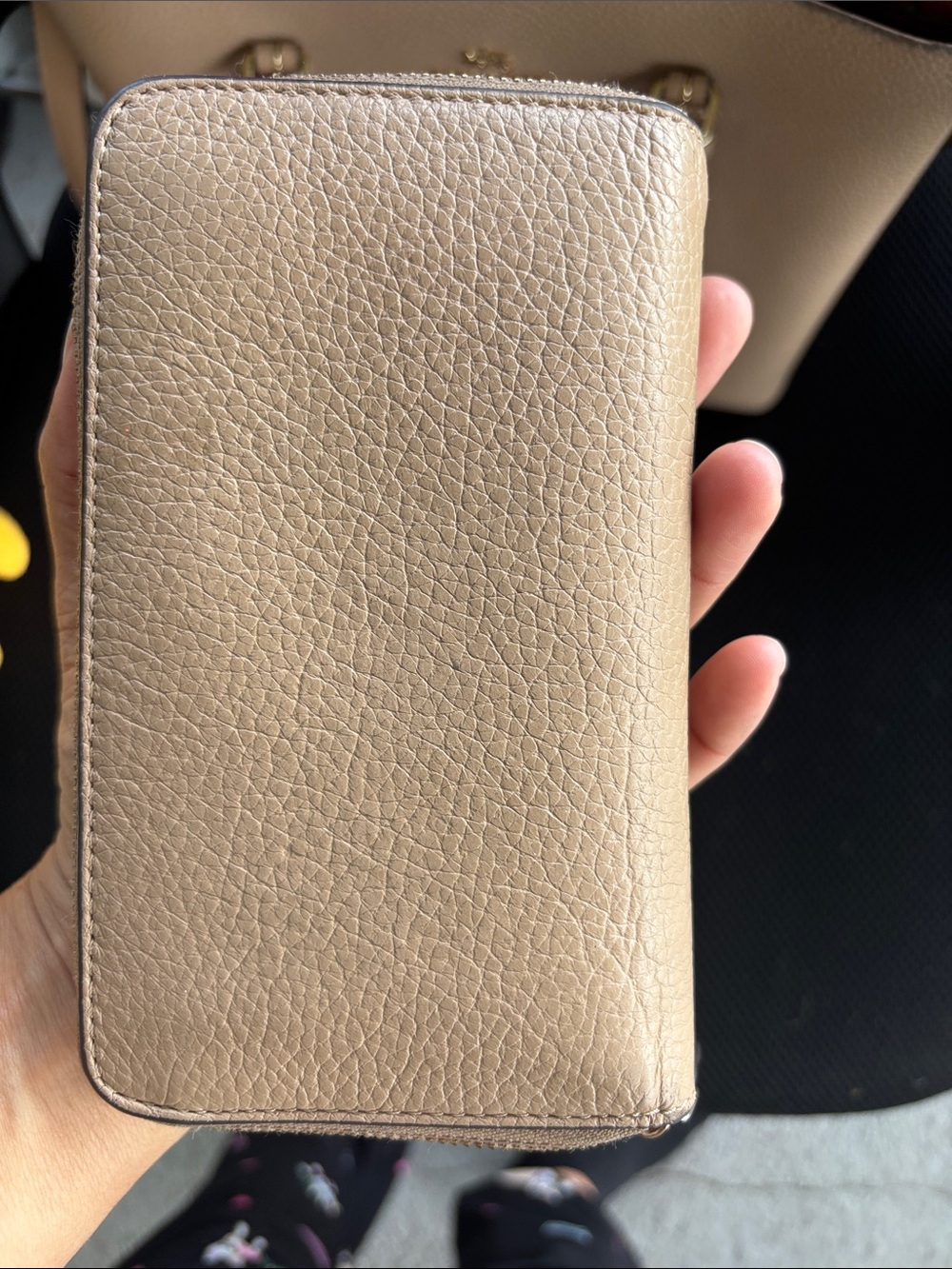 Coach Pebbled Leather Shoulder Bag in Beige Plus Wallet - Picture 5 of 16
